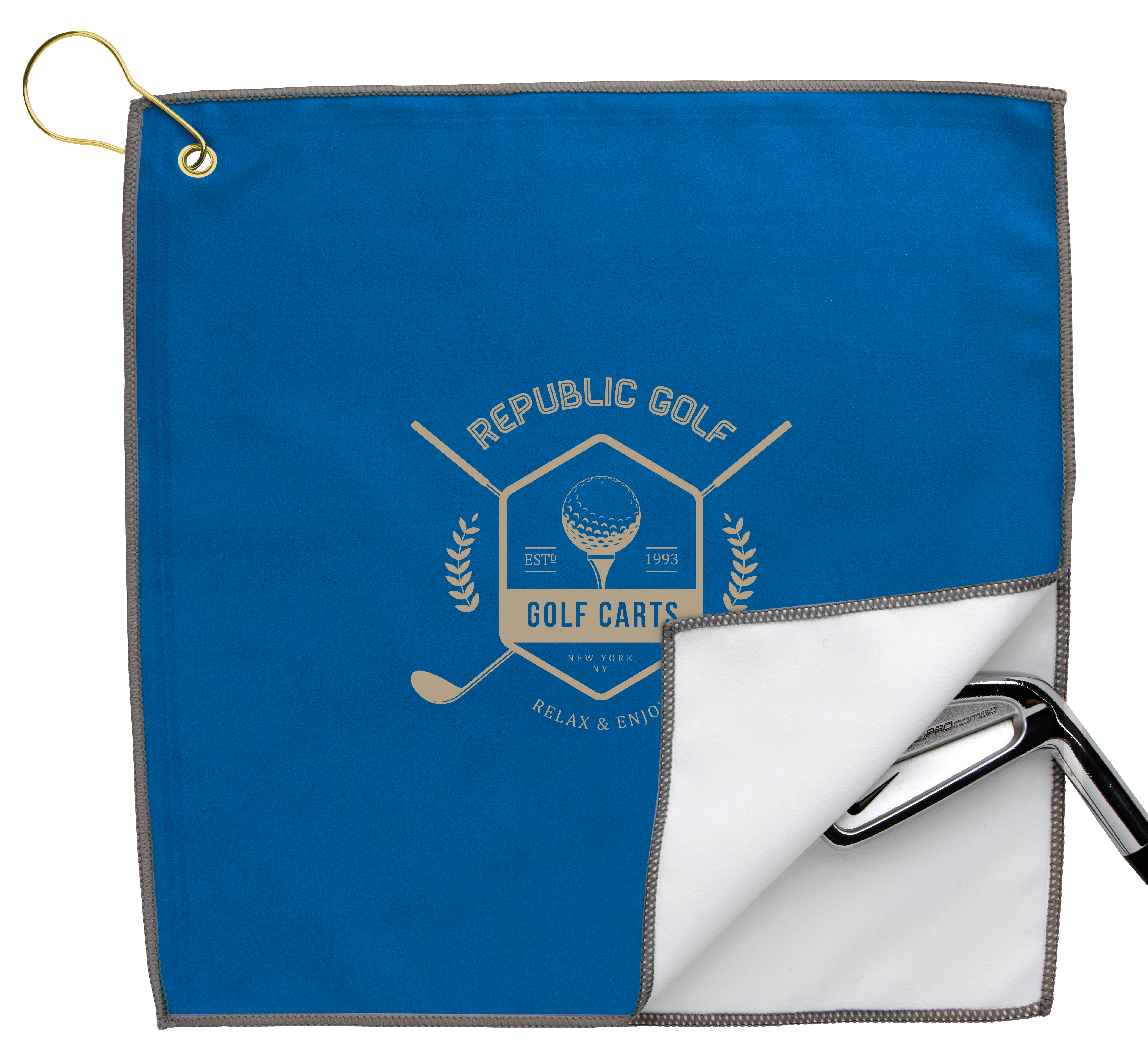 Good Value™ RPET Double Layer Golf Towel 8