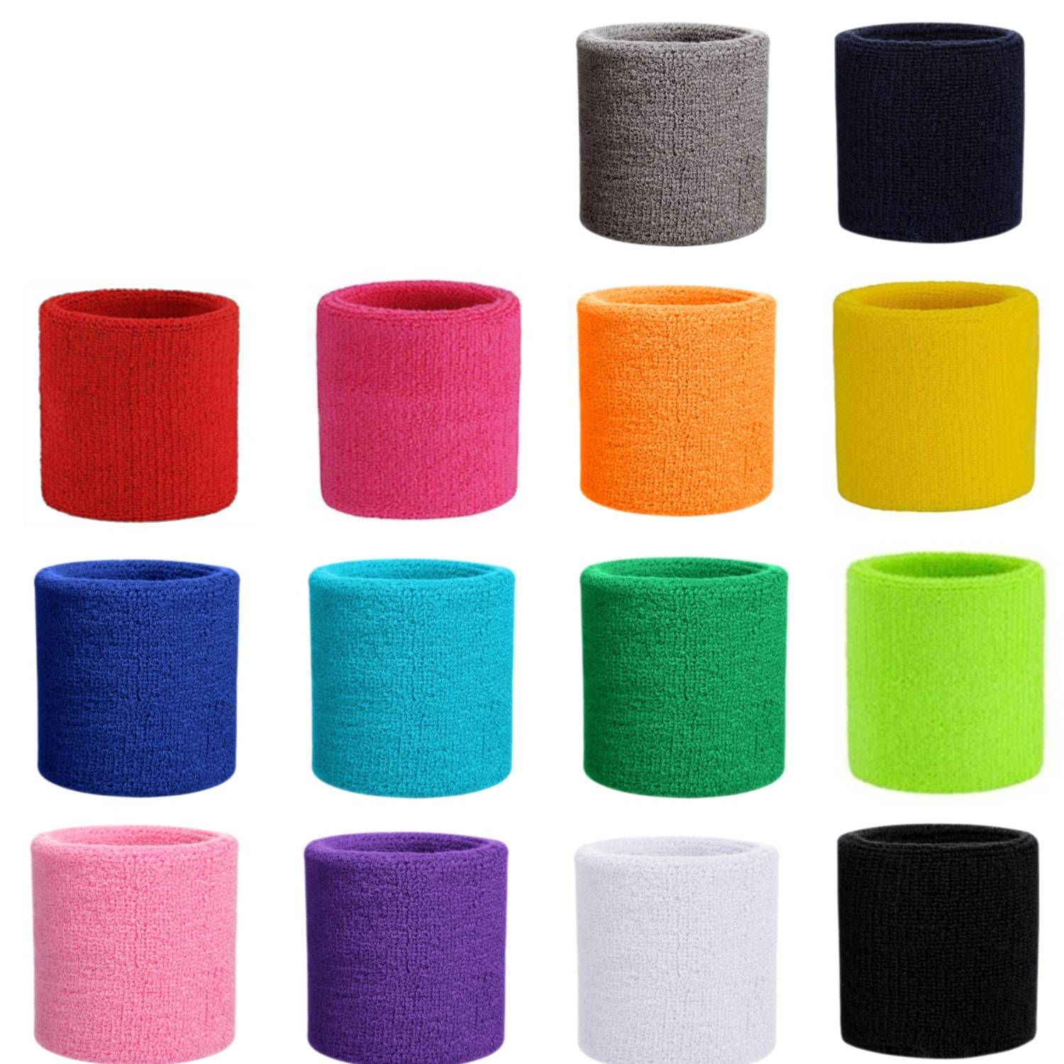 Terry Cotton Sports Sweat Wristband 15