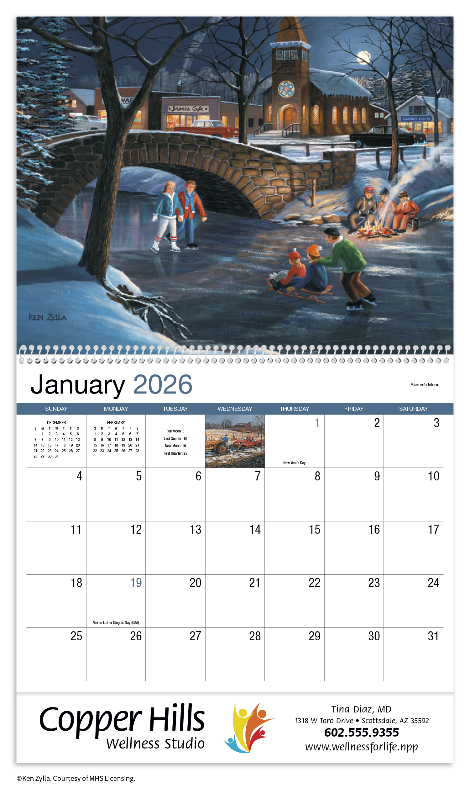 HotLine® Products America Remembered Appointment Calendar - Spiral 49