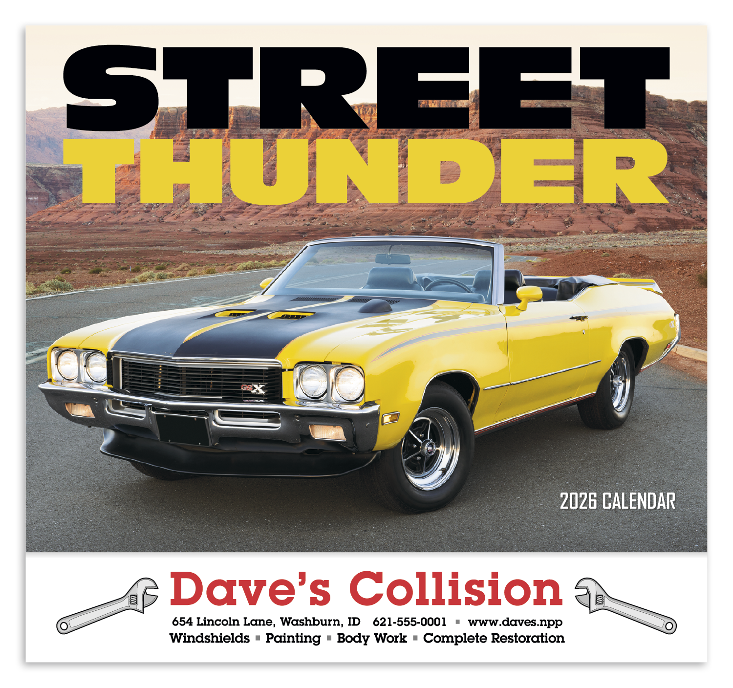 HotLine® Products Street Thunder Appointment Calendar - Stapled 64