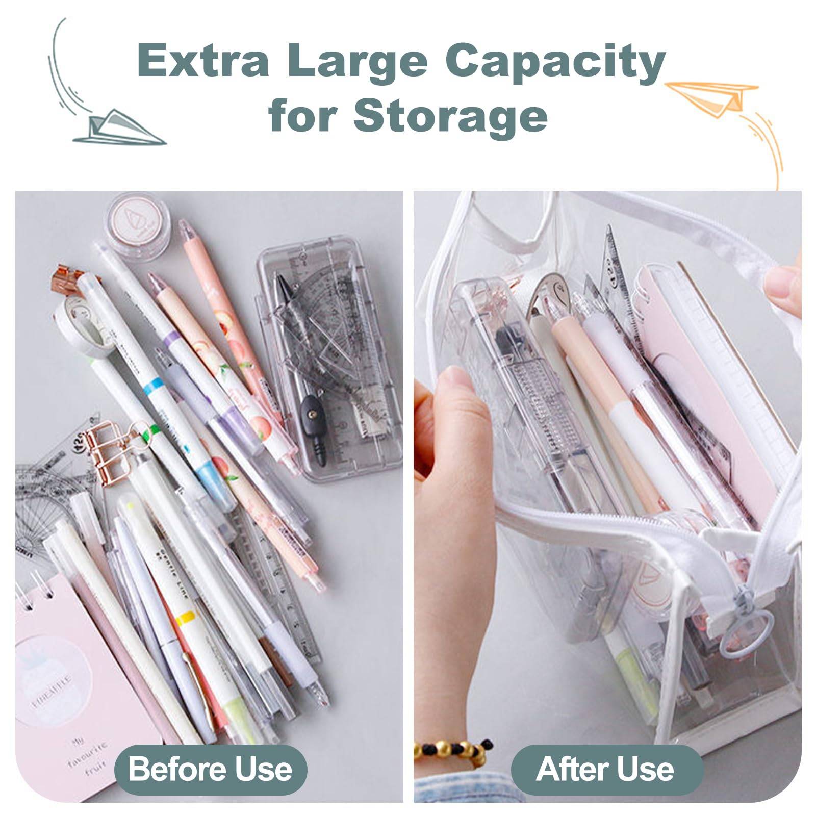 Clear PVC Zipper Pencil Bag 1