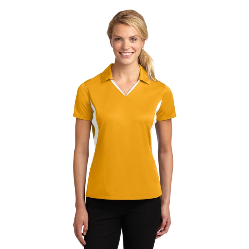 Sport-Tek Women's Side Blocked Micropique Sport-Wick Polo. 35