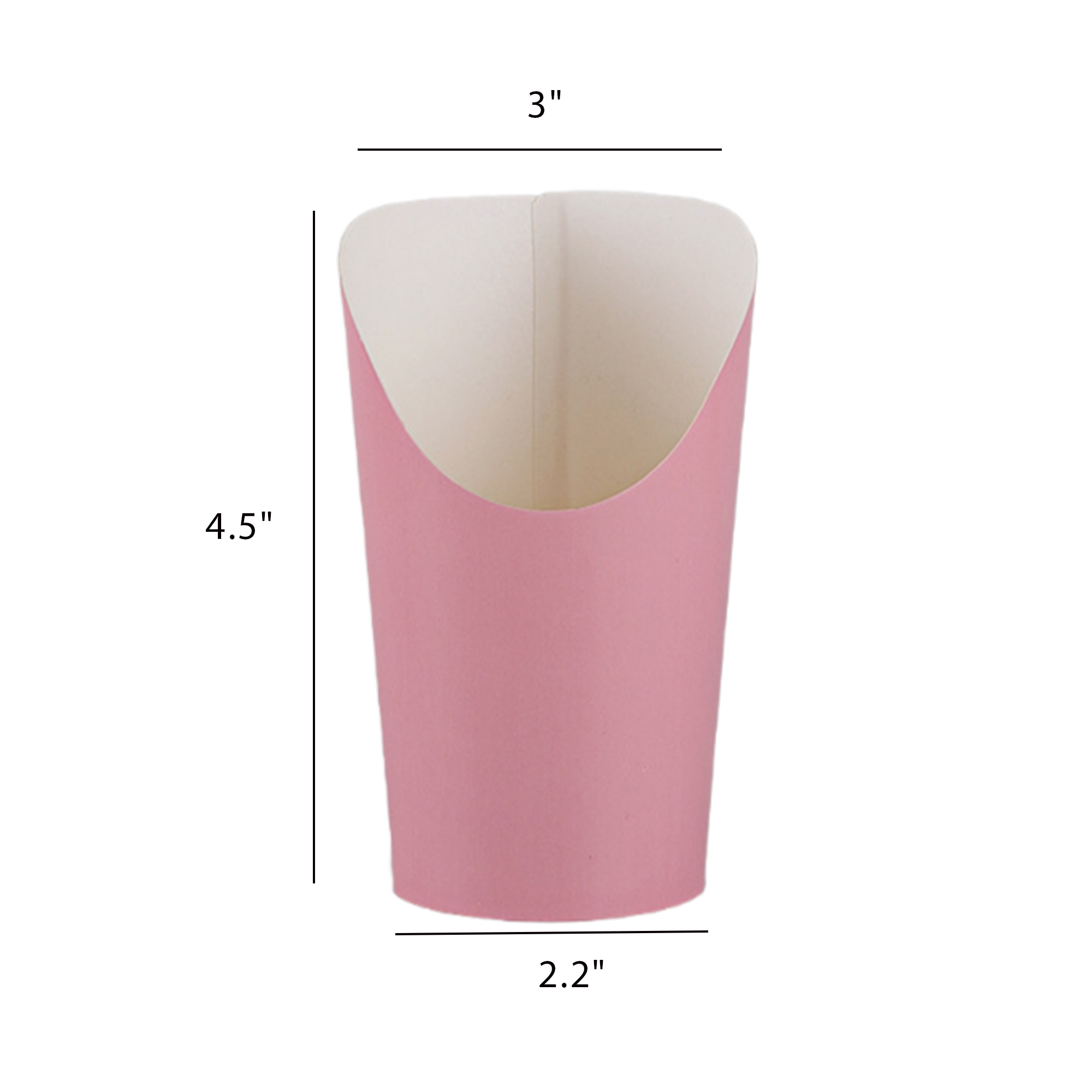 12oz Disposable French Fry Cup Custom 6