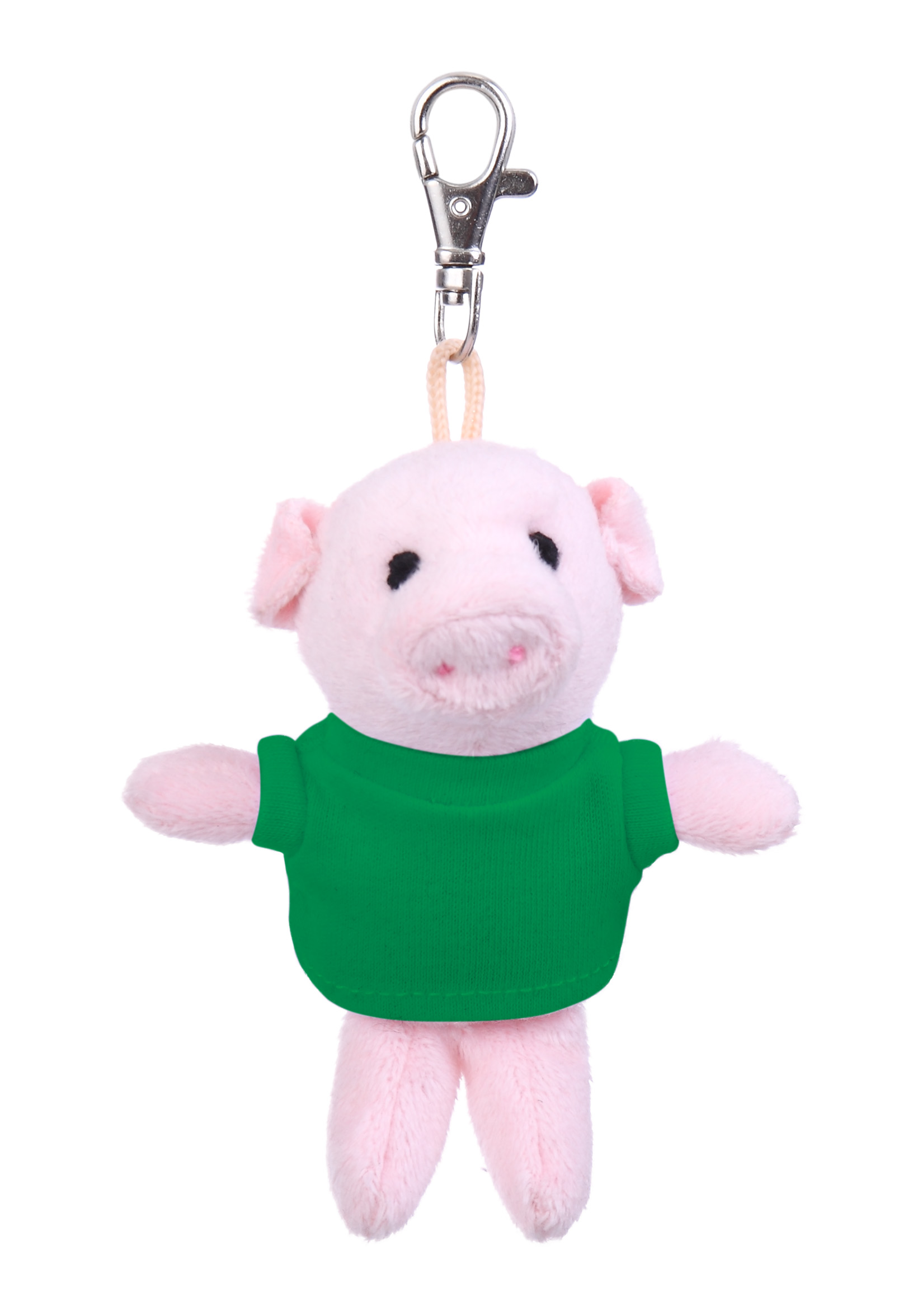 Soft Plush Pig Keychain with Tee 2