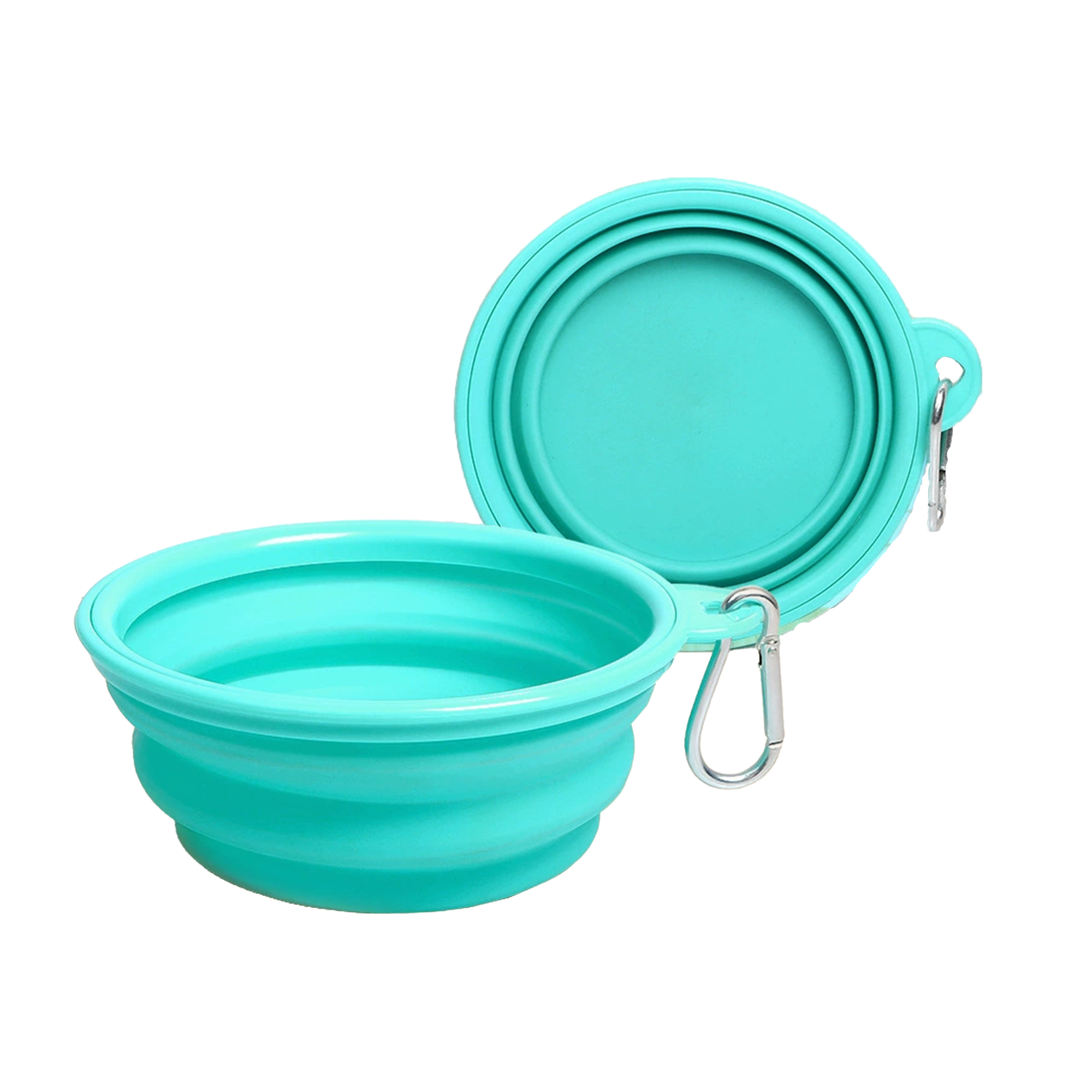 Customizable LOGO Collapsible Pet Bowl with Carabiner 2