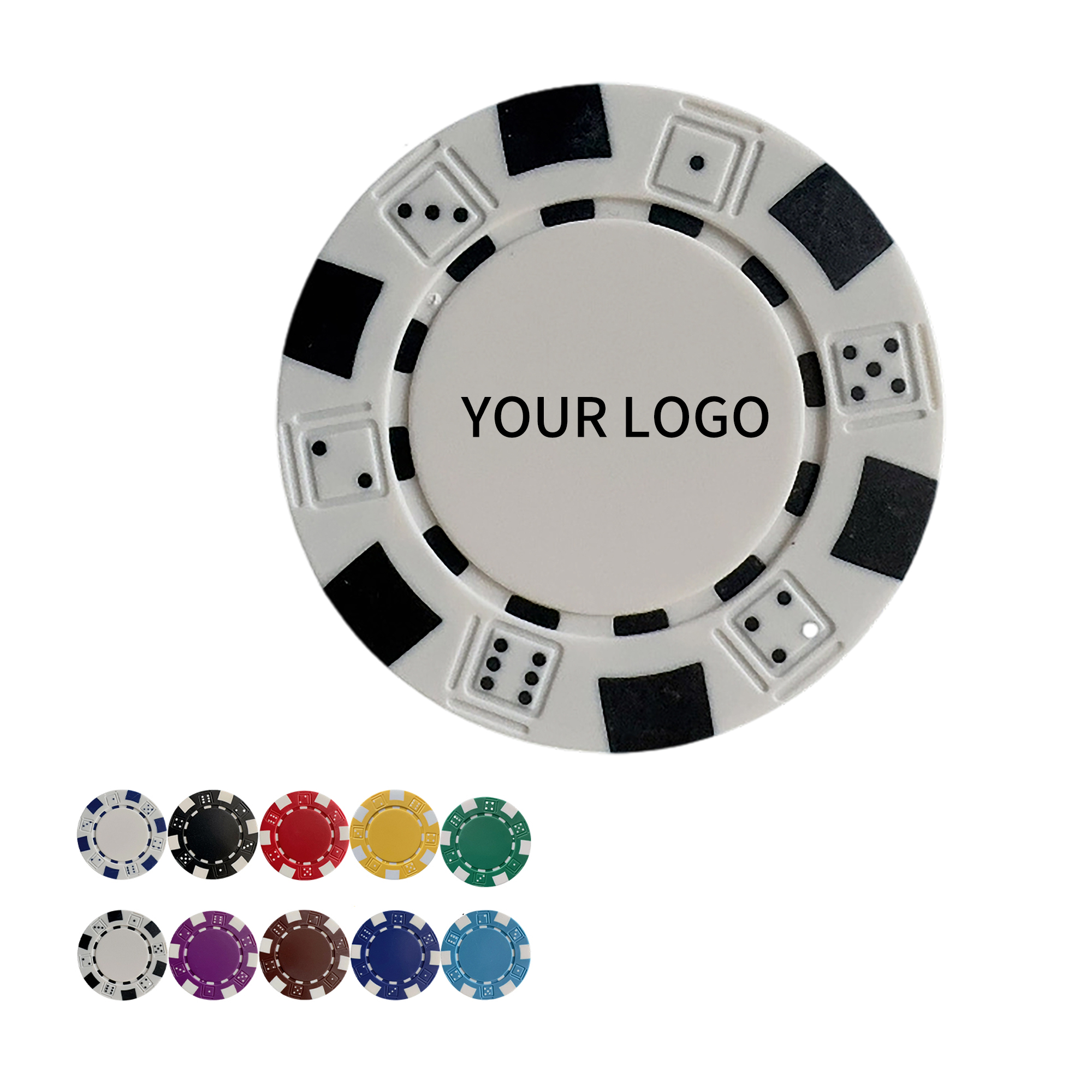 ABS Professional Poker Chip 1.54" Round Design 10