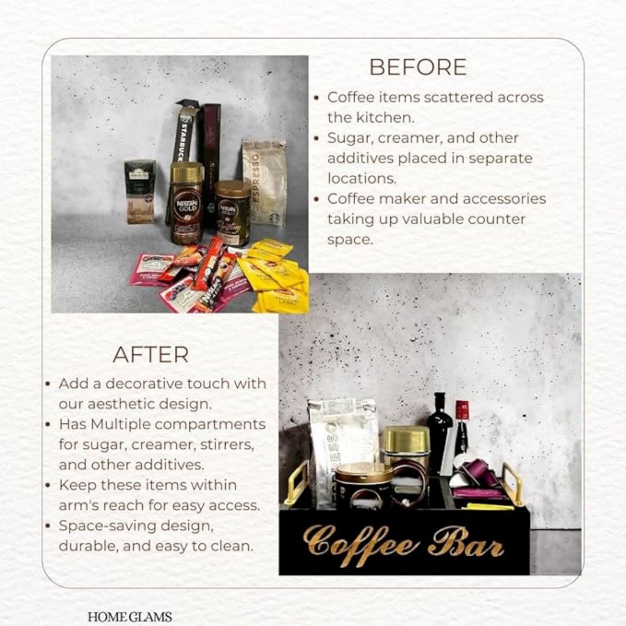 Coffee Bar Organizer Station 3