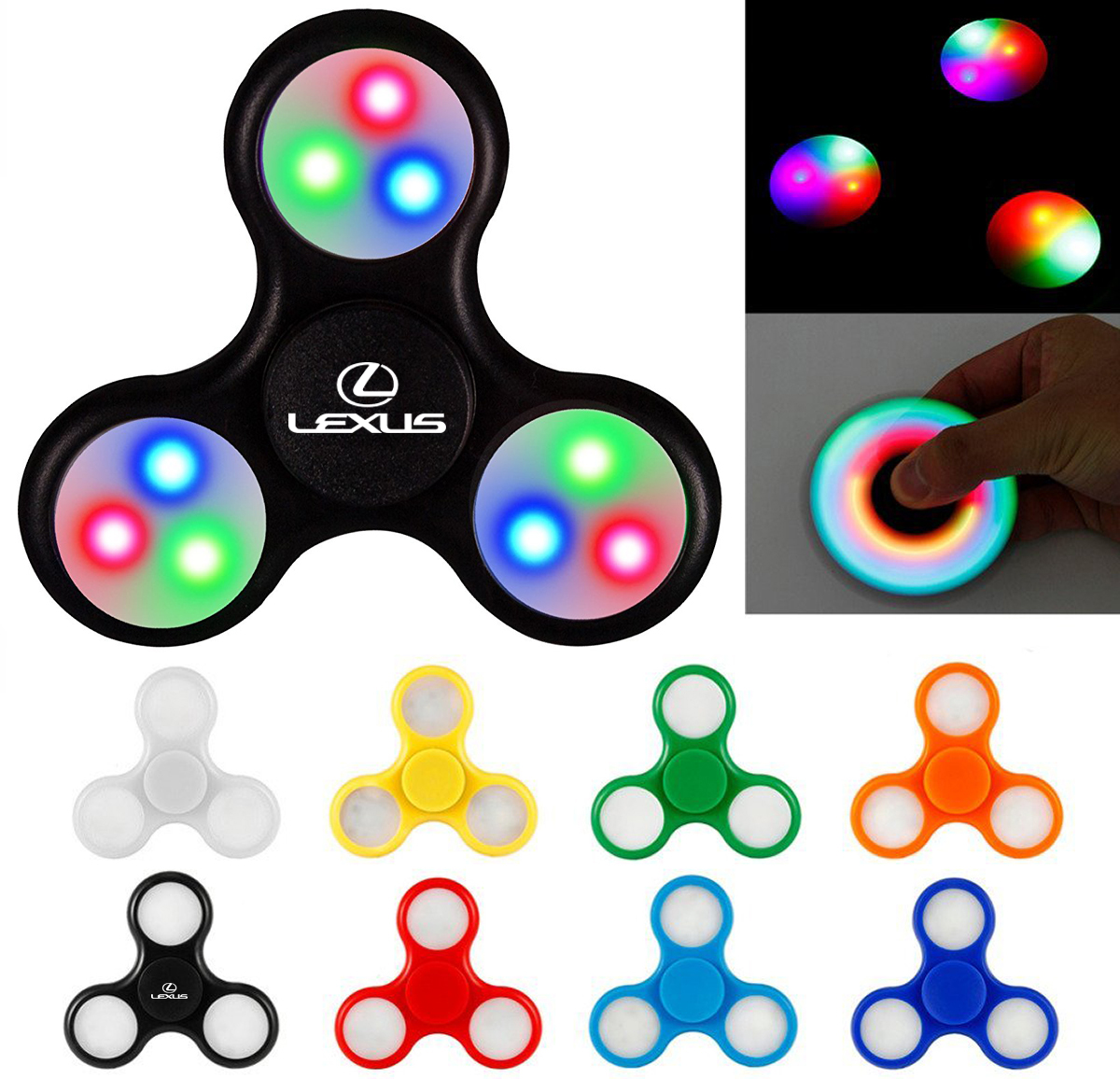 Fidget Hand Spinner LED Light 2
