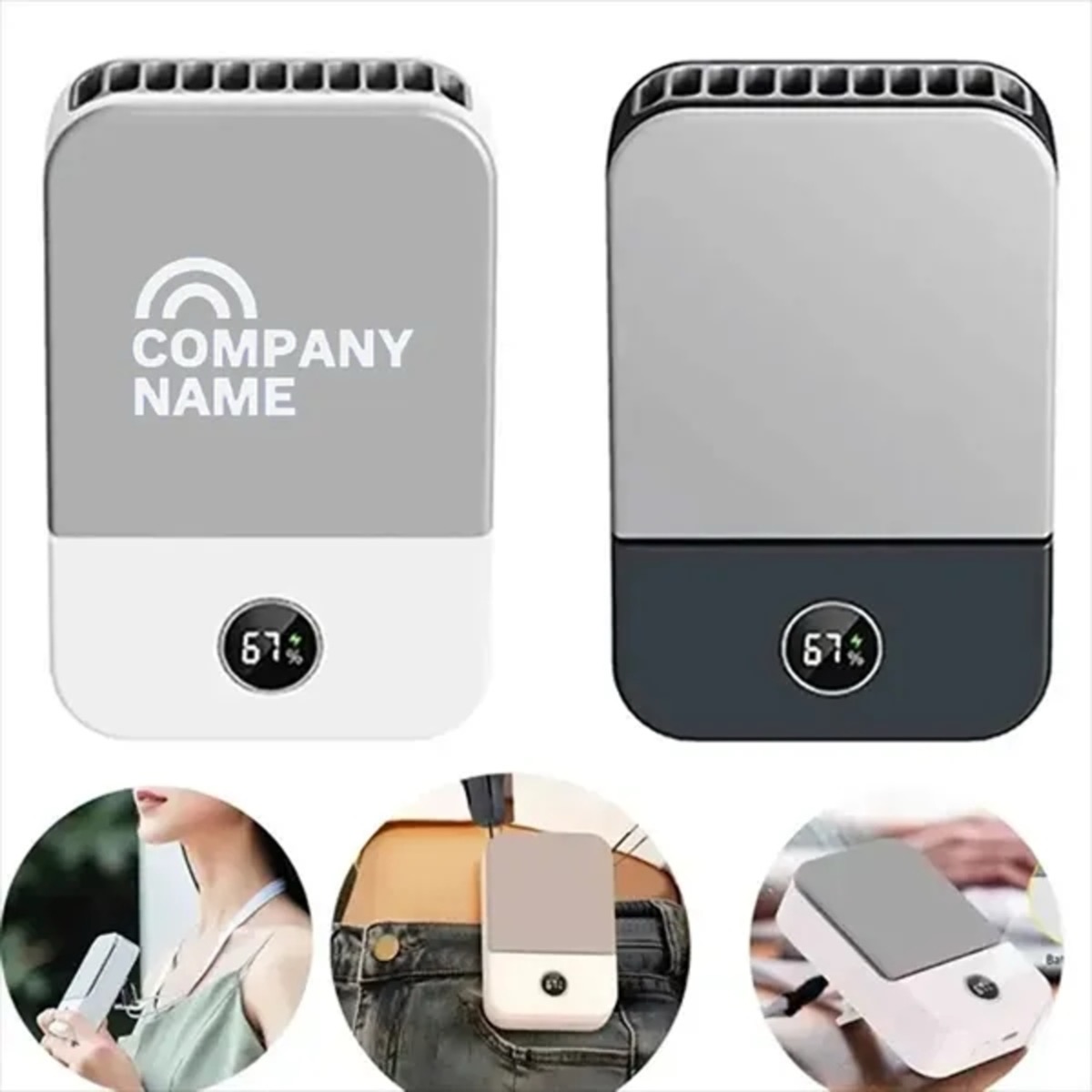 Leafless Mini Fan with Display Screen 1