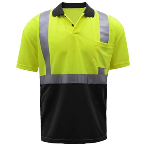 VISIPRO Class 3 Short Sleeve Reflective Front Colorblock Safety Polo - BirdsEye Mesh - ANSI 107-2015 5