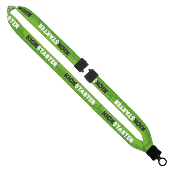 3/4" Dye-Sublimated Lanyard with Plastic Clamshell & Plastic O-Ring 15