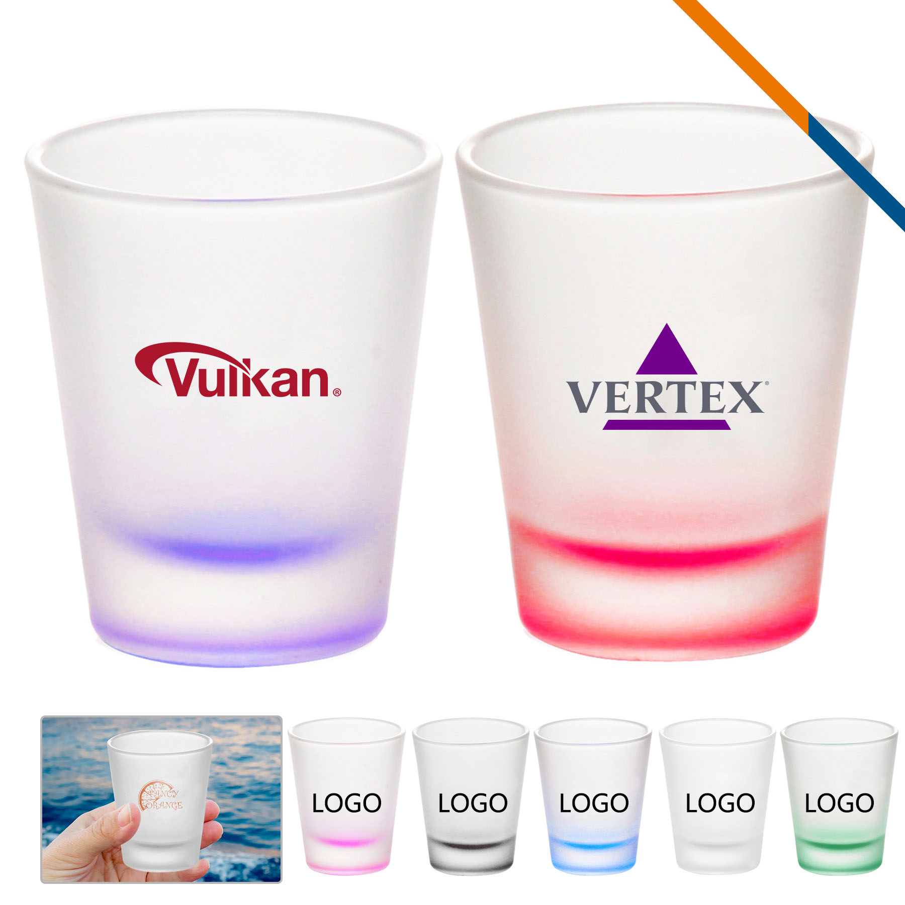 Kilby Frosted Shot Glasses - 1.75 OZ. 8