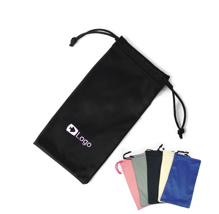 SM00113 - Microfiber Sunglasses Drawstring Case / Bag / Pouch