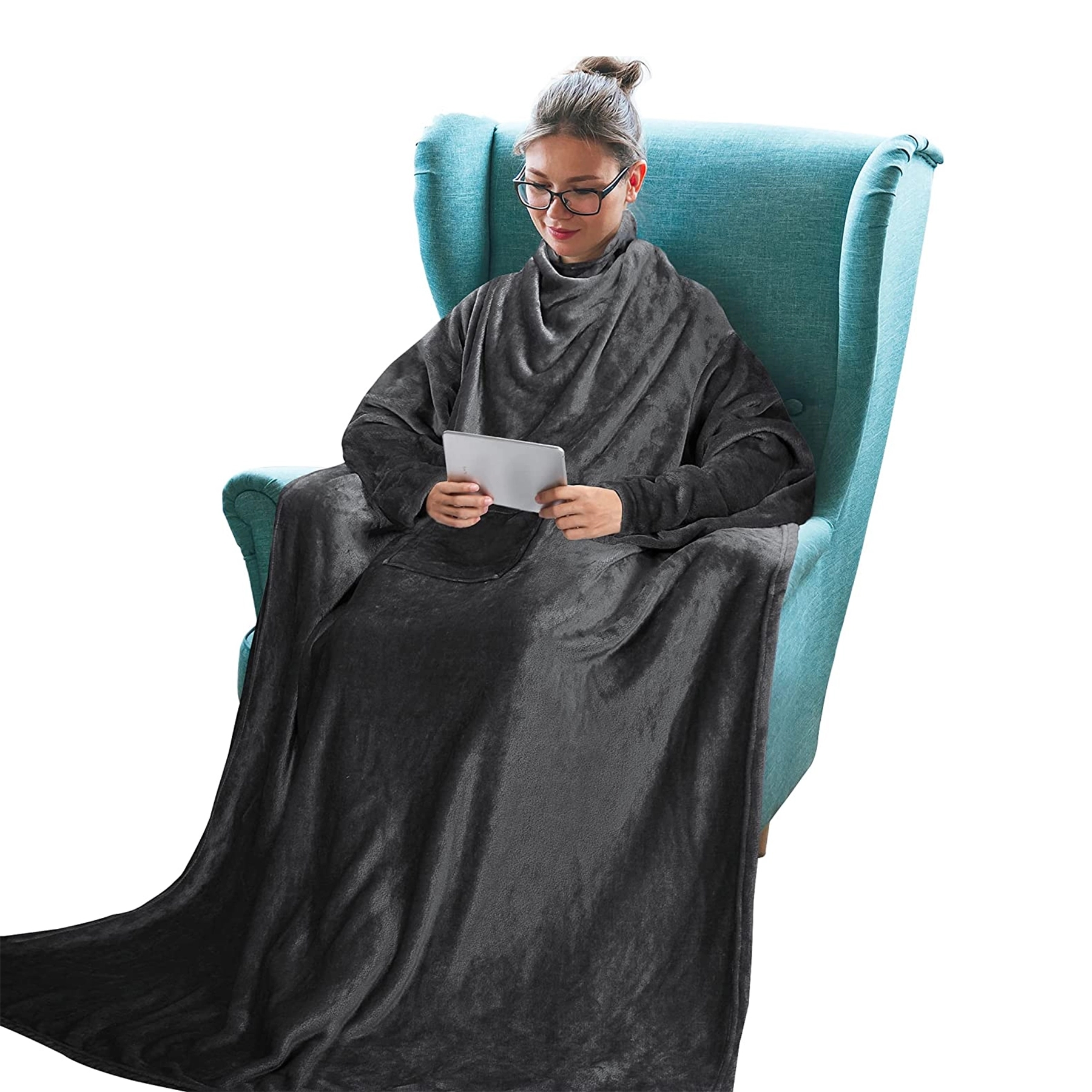 Wearable Blanket with Sleeves 2