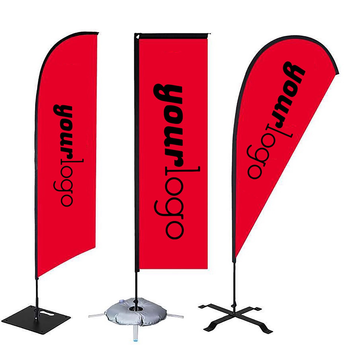 Wind-Resistant Christmas Sale Beach Flag for Outdoor Advertising 4