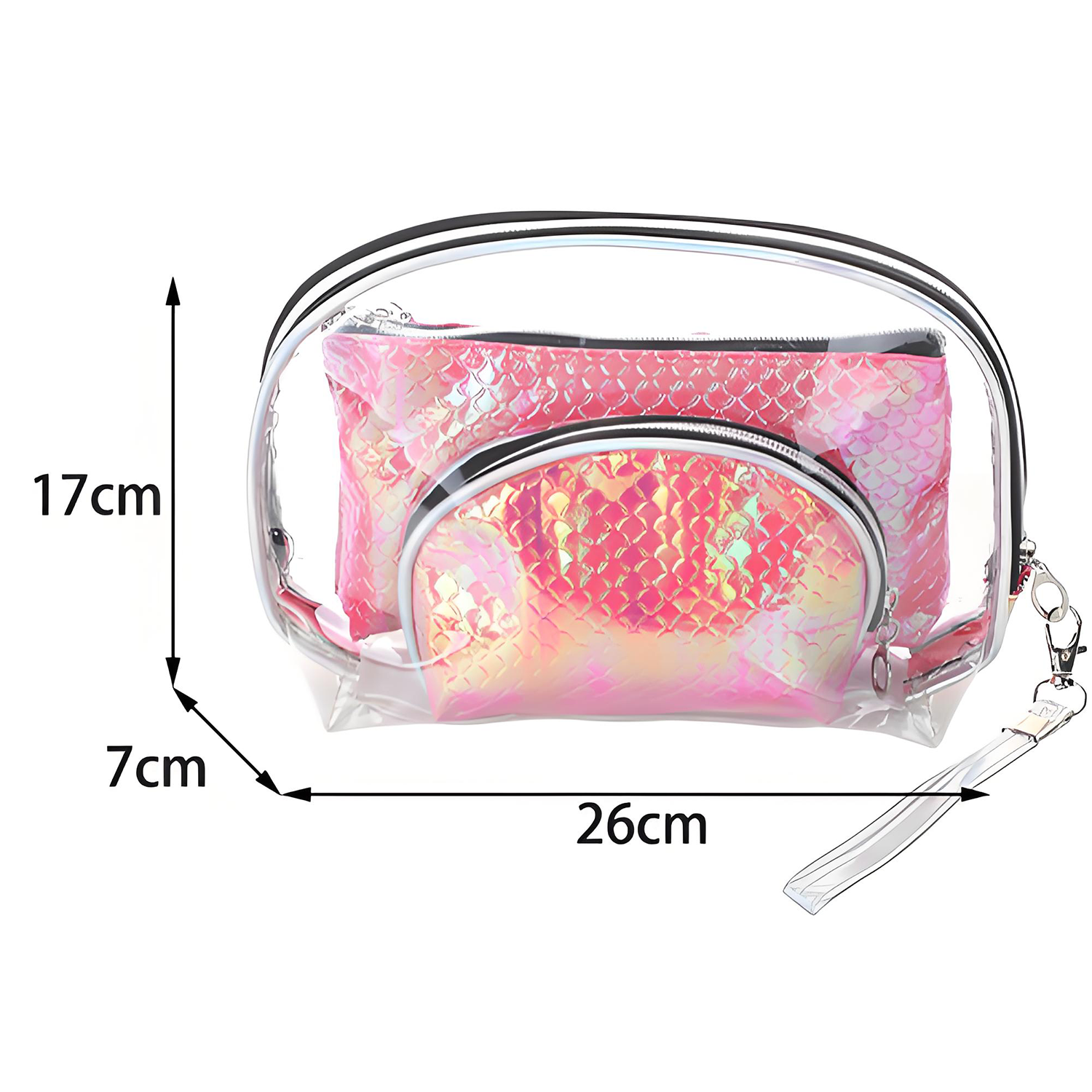 PVC Travel Waterproof Large-Capacity Wash and Makeup Bag 2