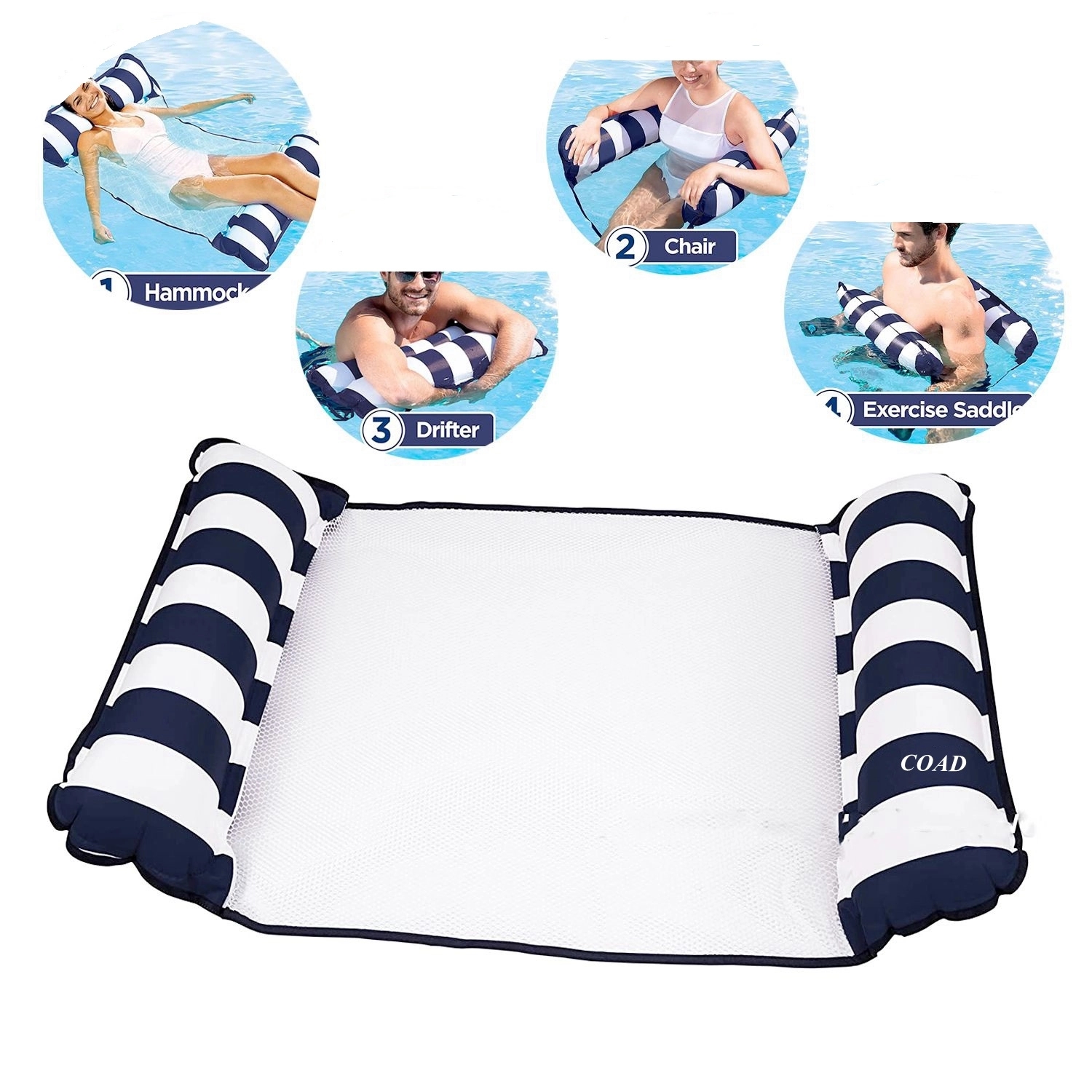 4-In-1 Inflatable Pool Chair Lounge 2