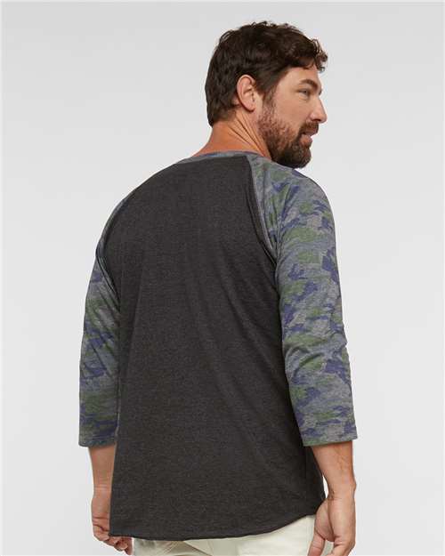 Unisex Baseball Fine Jersey Three-Quarter Sleeve Tee - 6930 13