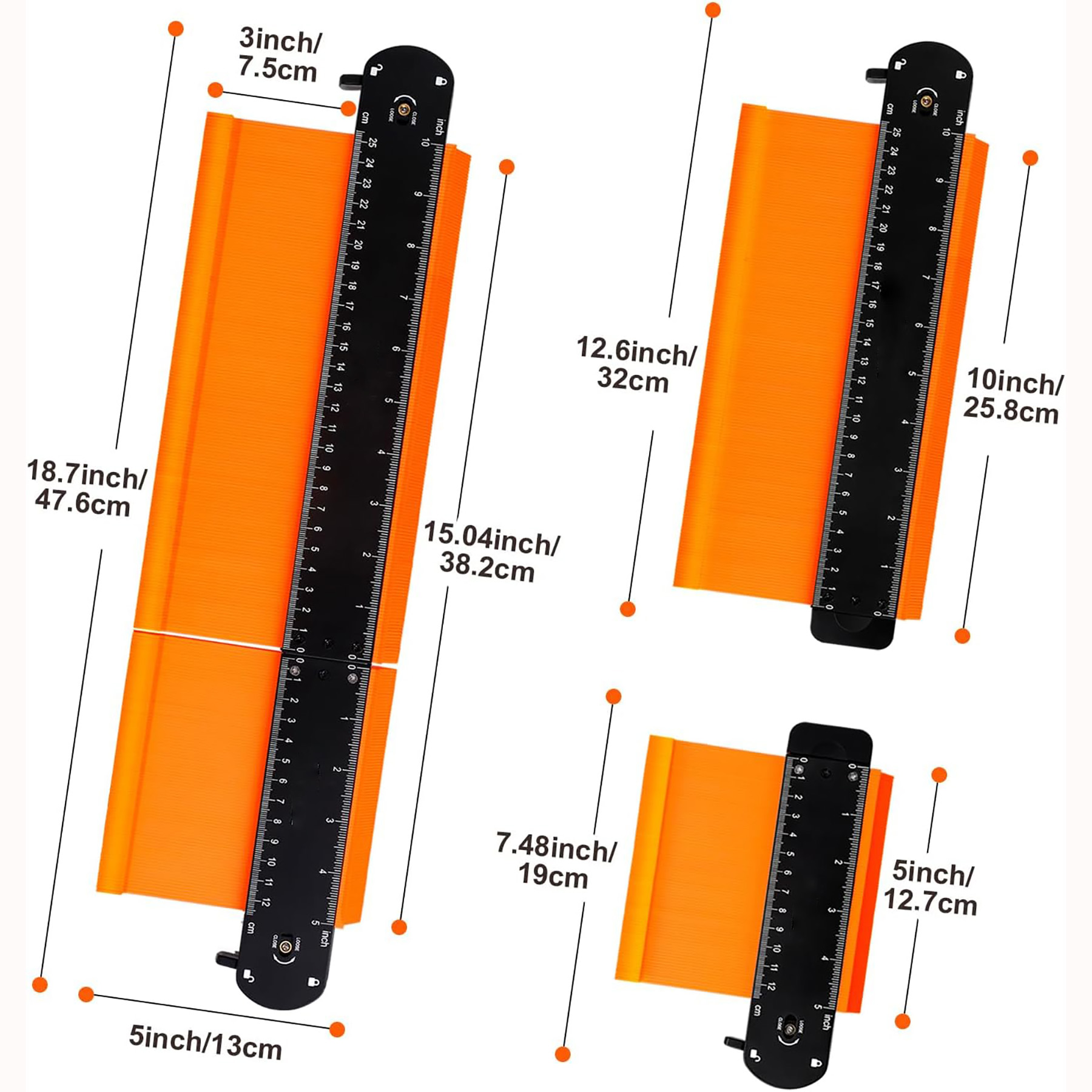 10+5 Inch Shape Duplication Profile Measuring Tool 4