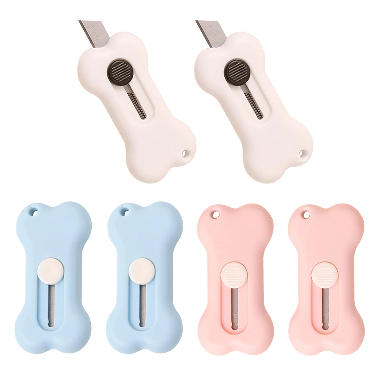 Bones Shaped Tiny Retractable Portable Razor Knife 7
