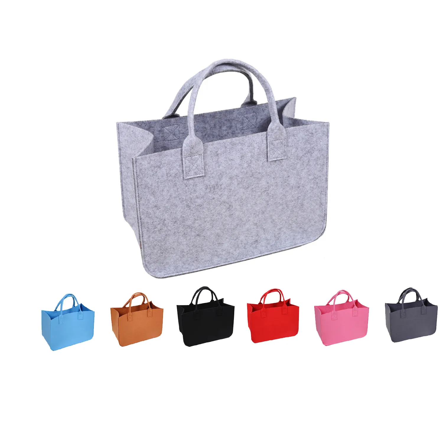 Large Felt Storage Bag, custom tote bag with logo imprint 2