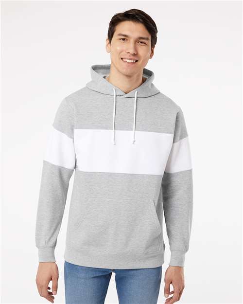 Unisex Classic Fleece Colorblocked Hooded Sweatshirt - 22709 6