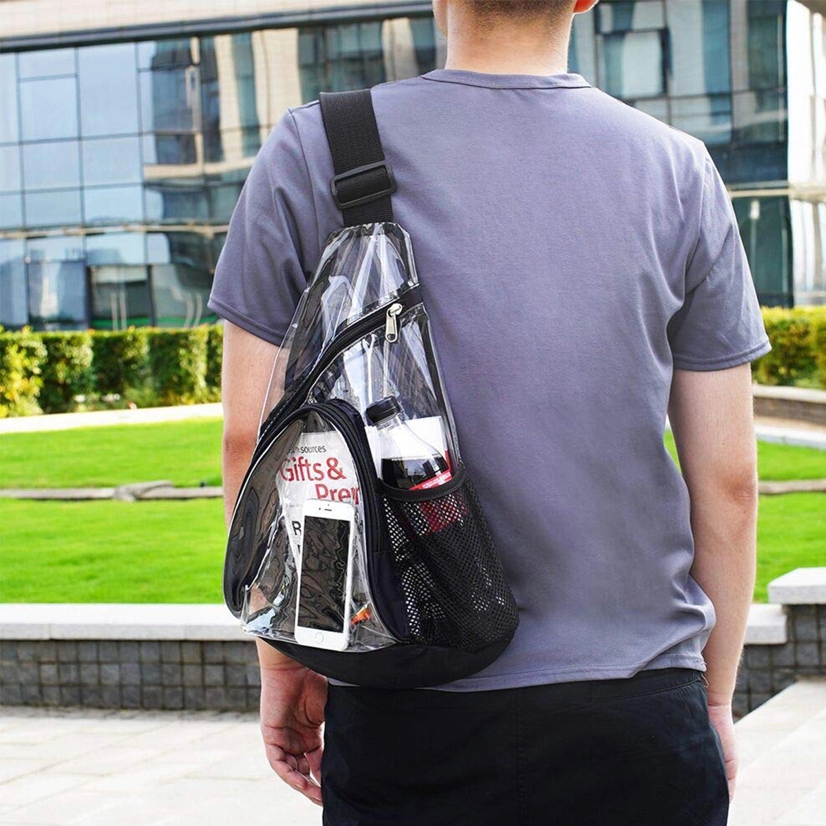 Clear Shoulder Crossbody Backpack 4