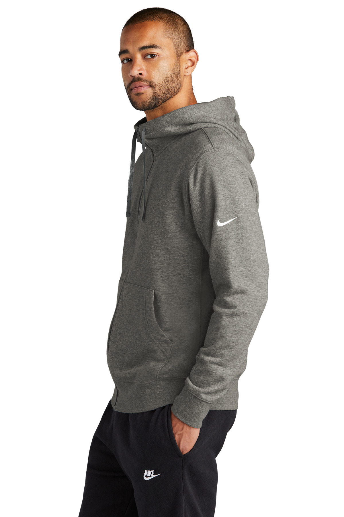 Nike Club Fleece Sleeve Swoosh Full-Zip Hoodie NKDR1513 35