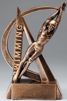 6-1/2" Ultra Action Female Swimmer Sports Resin 2