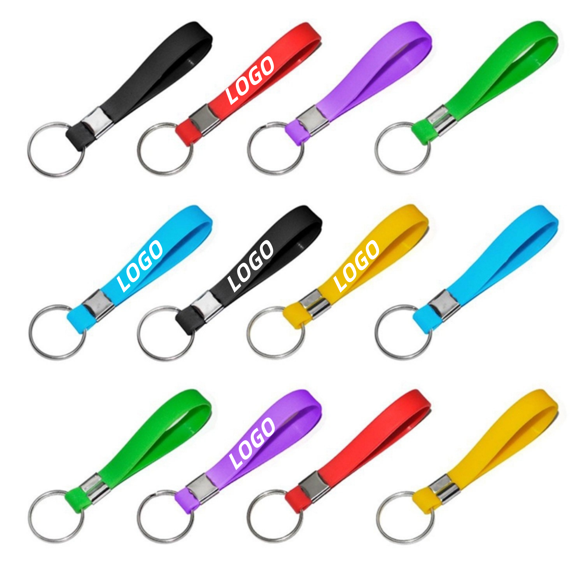 Silicone Wrist Band Keychain 1
