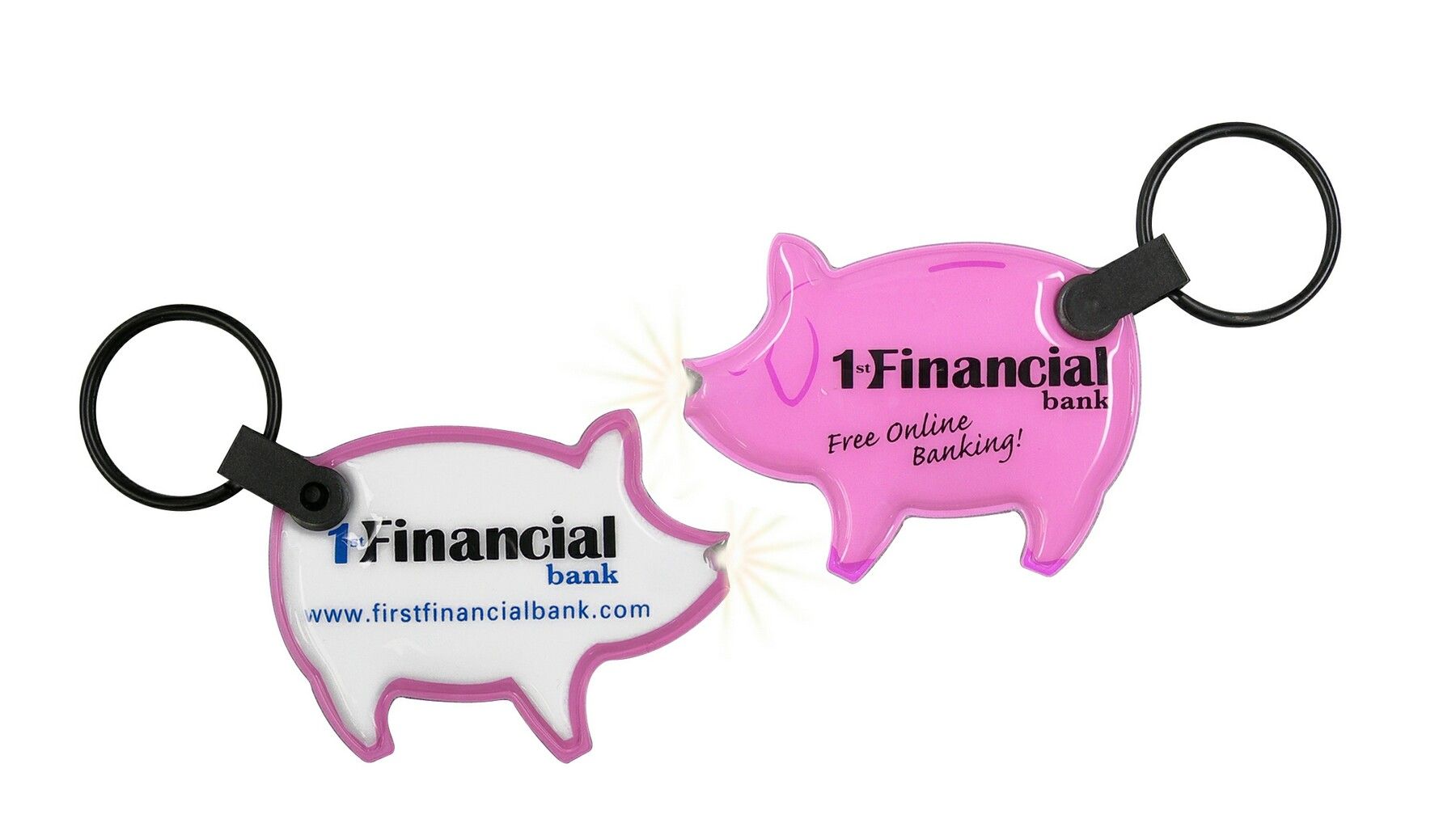 ShapeLights™ Color-A-Shape Key Ring Flashlight (Pig) 1