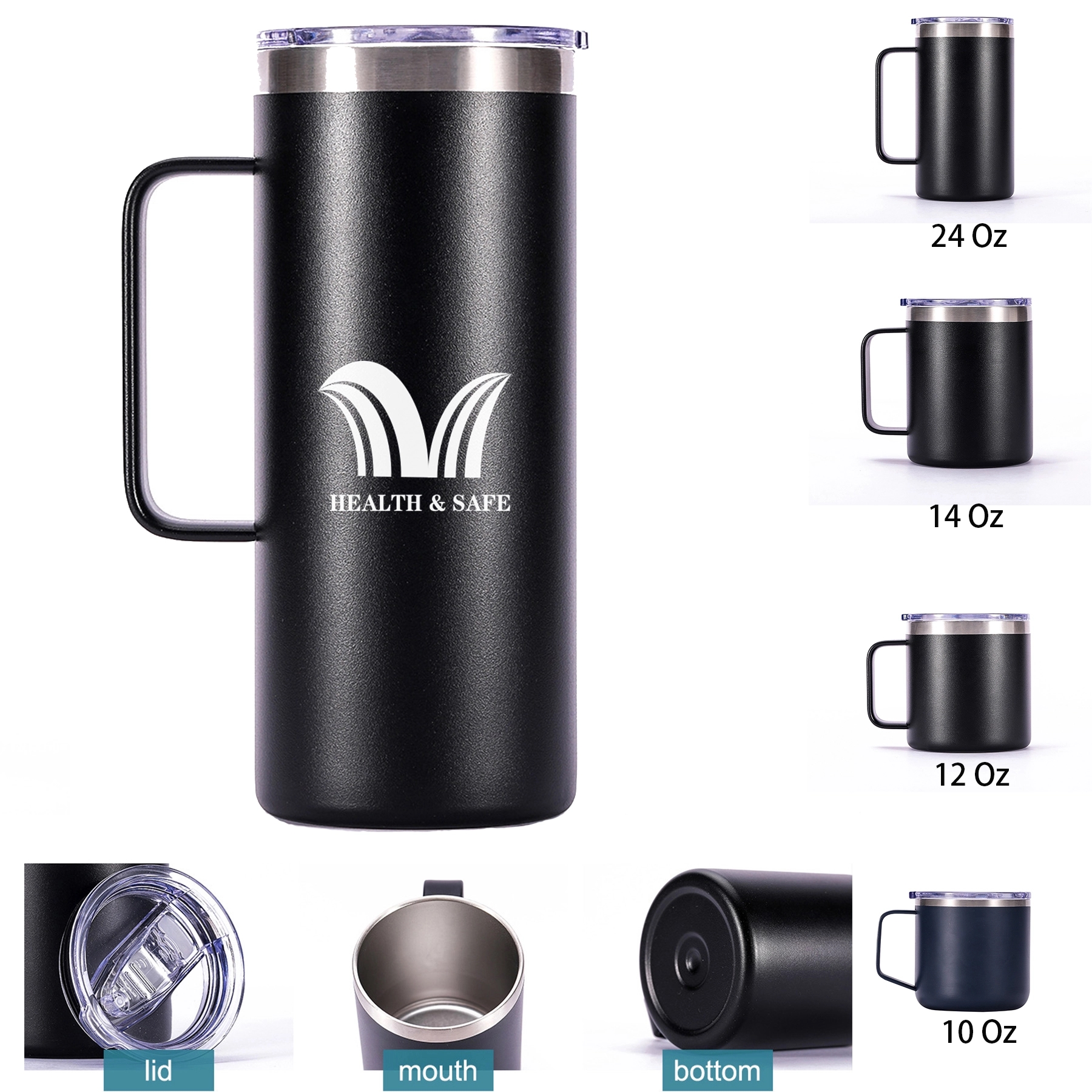 Large Capacity 32 Oz Insulated Vacuum Coffee Mug 1