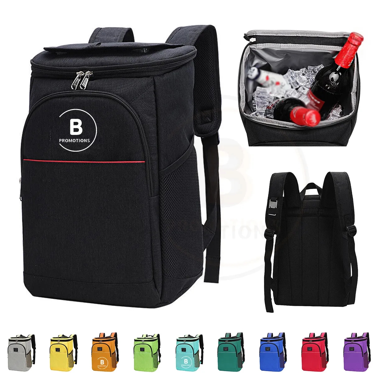 24 Cans Lightweight Insulated Cooler Leak-Proof Backpack 2