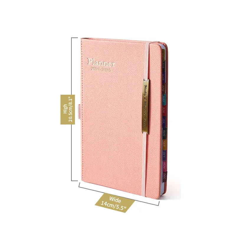 2025-2026 A5 Leather 18 Months Planner Notebook 3