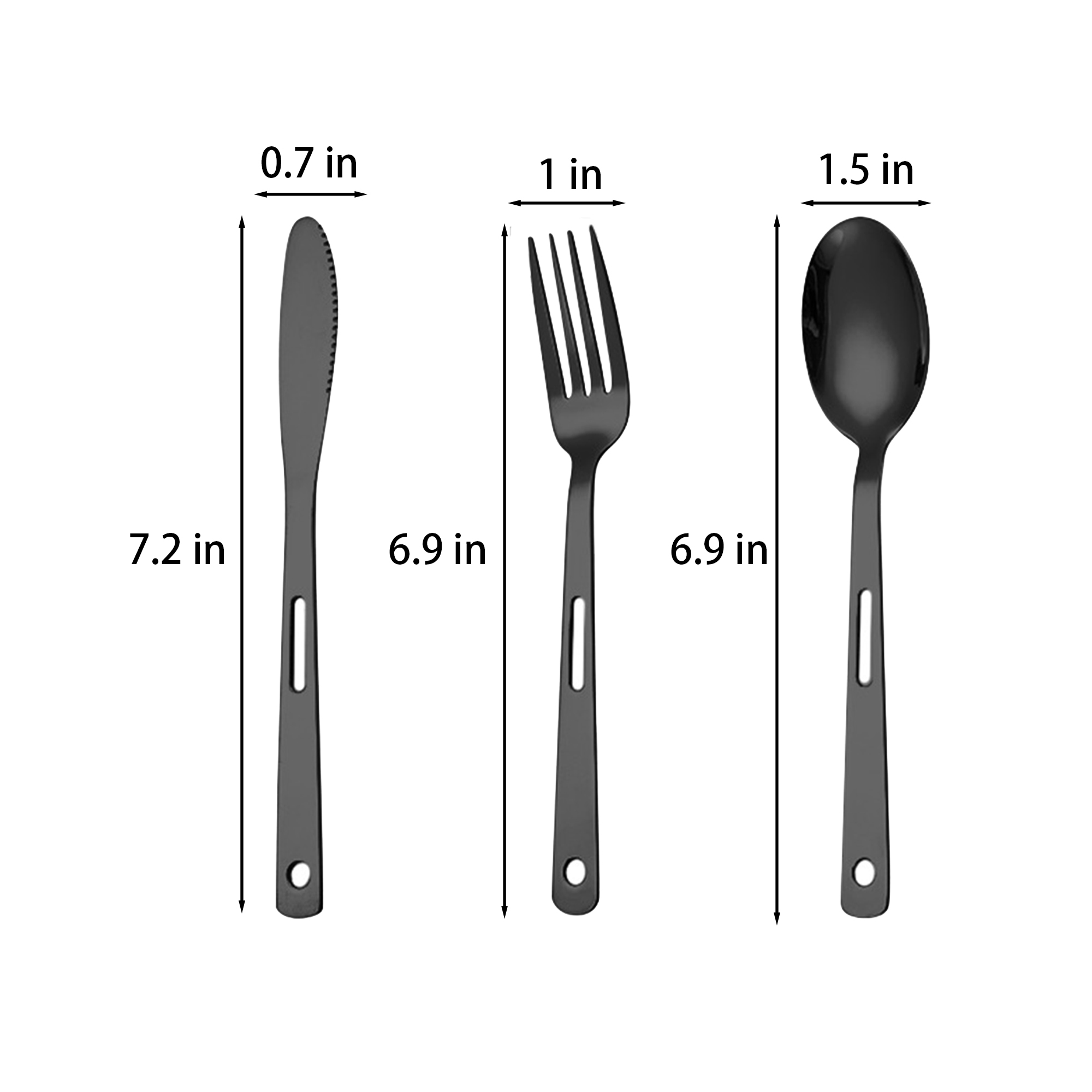 Stainless Steel Compact And Convenient Cutlery Set 4