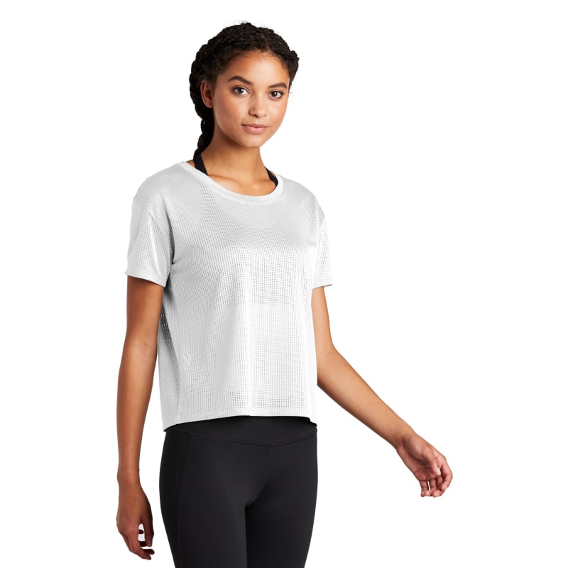 Sport-Tek Women's PosiCharge Draft Crop Tee. 8