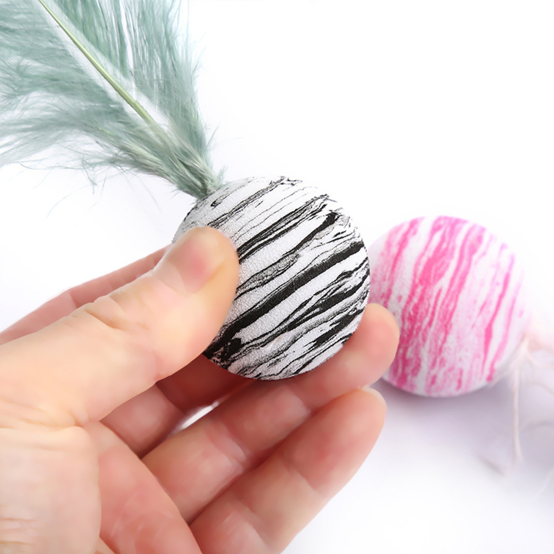 Cat Toy With Feather Chew Chase 4