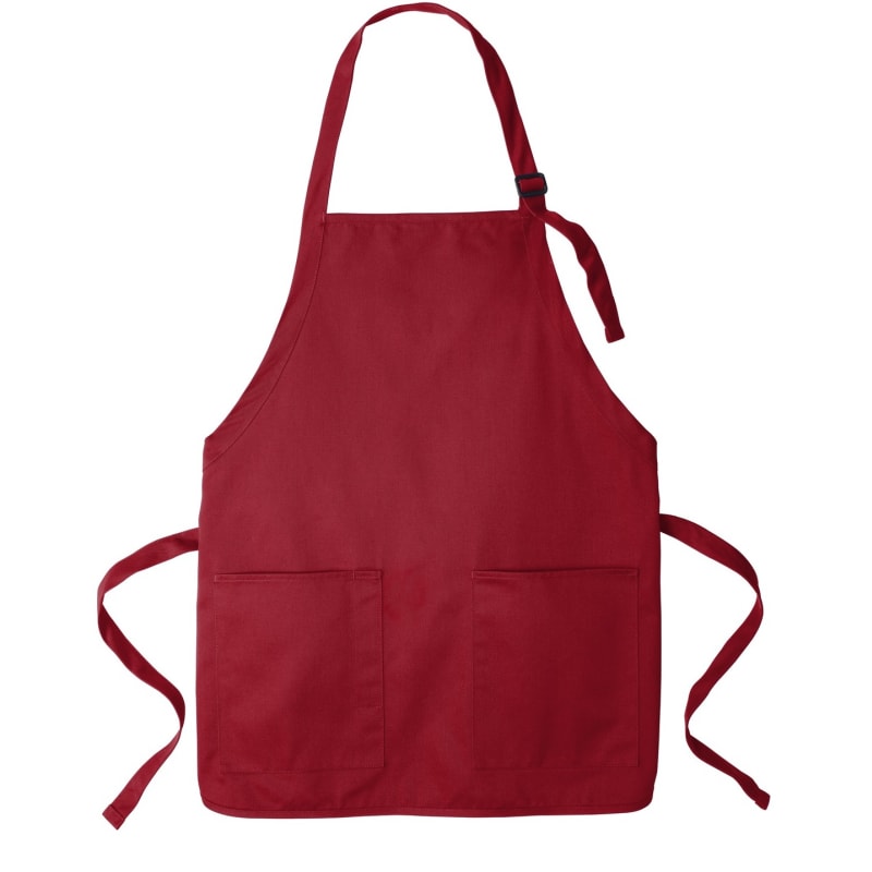 Port Authority Medium-Length Two-Pocket Bib Apron. 28