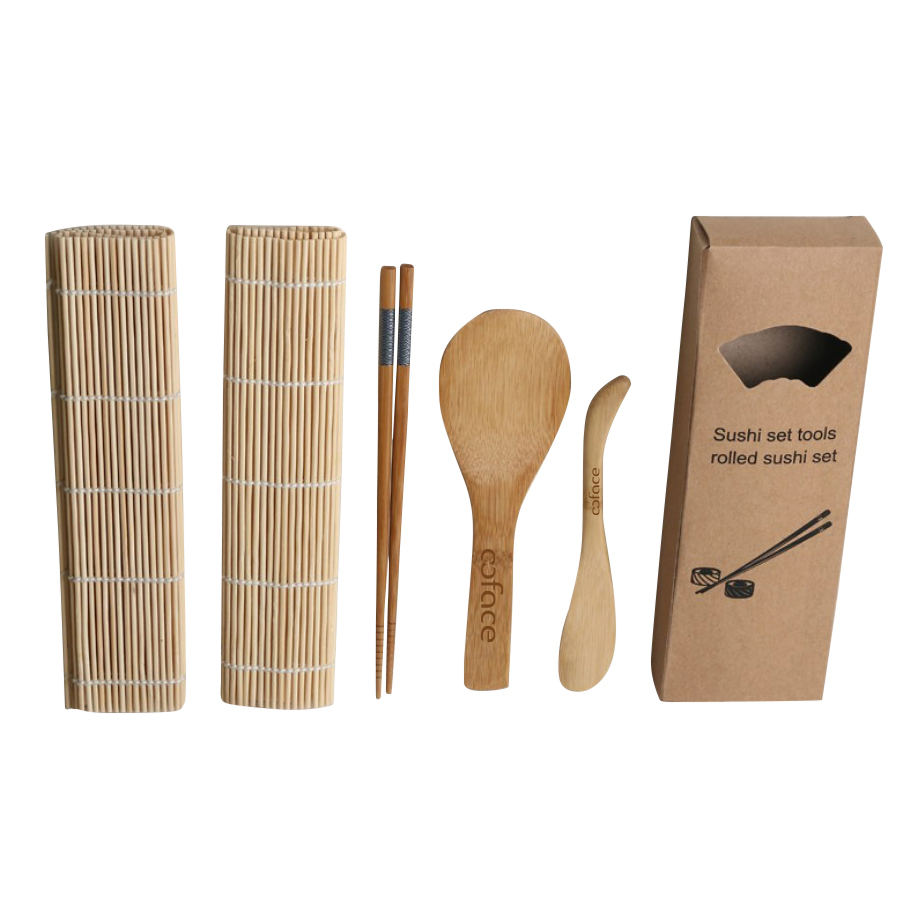 Bamboo Sushi Making Kit with Rolling Mat, Chopsticks and More 2