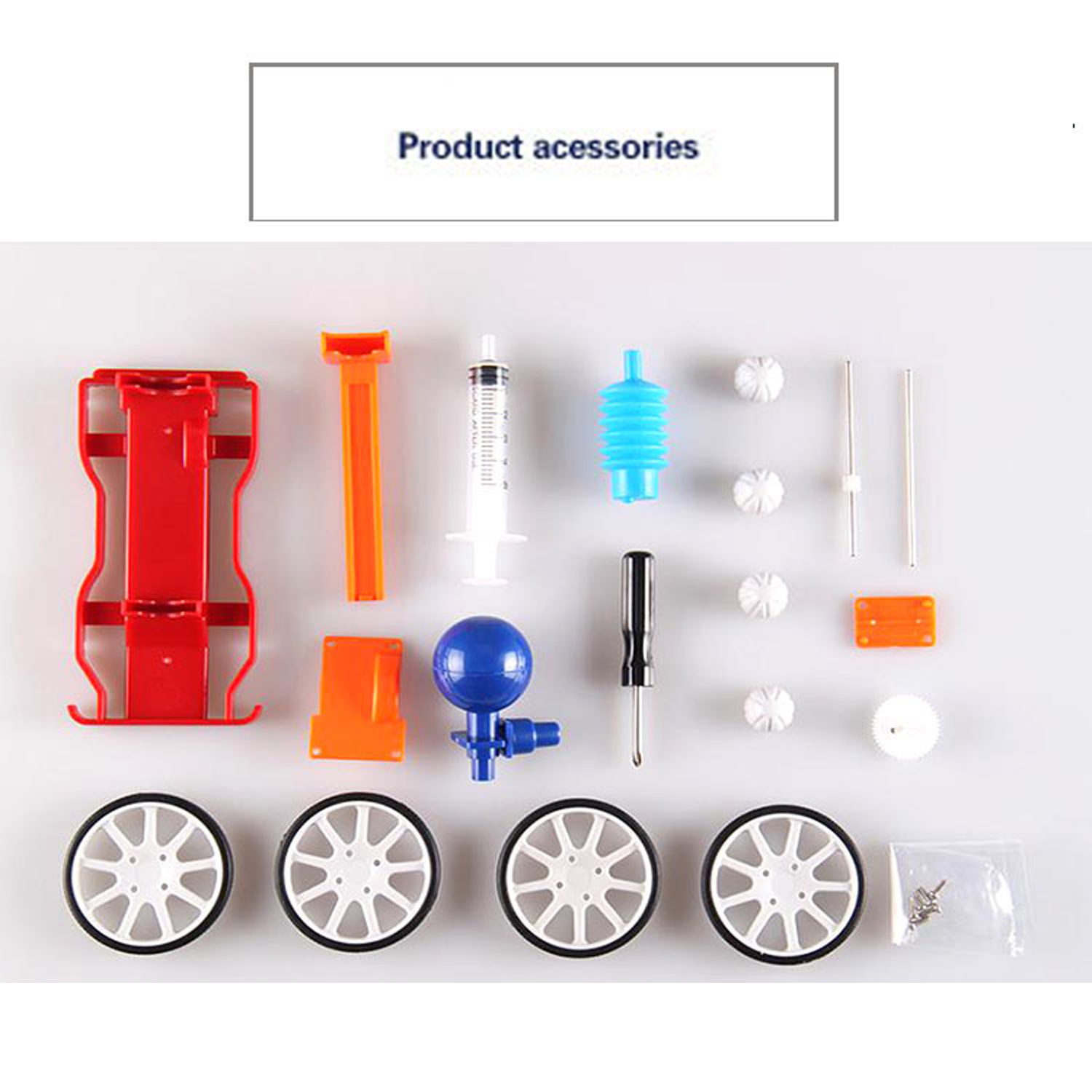 DIY educational toy air powered car 2