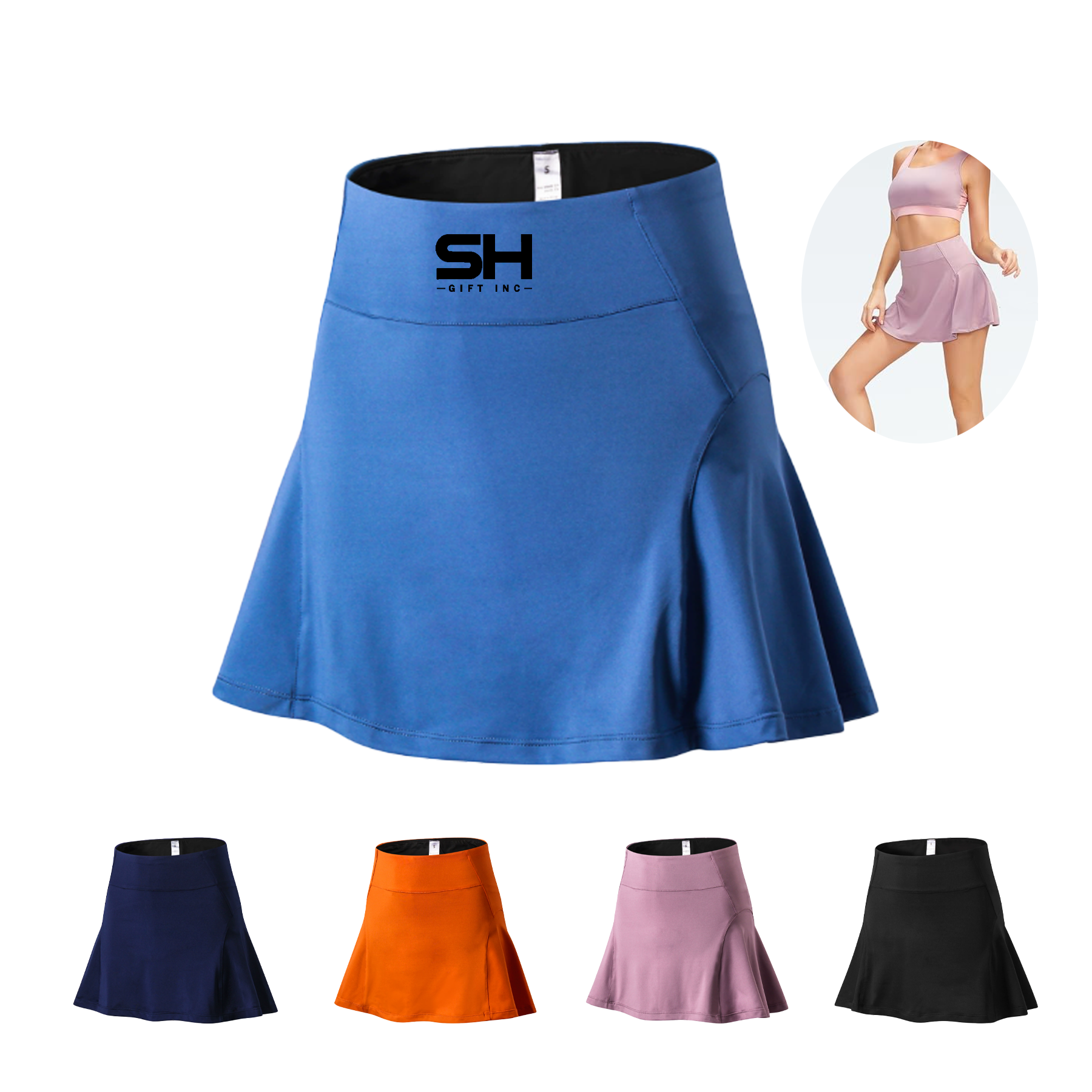 High Waisted Sport Quick Drying Short Skirt 2