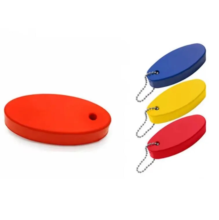 Oval PU Float Keychain 1