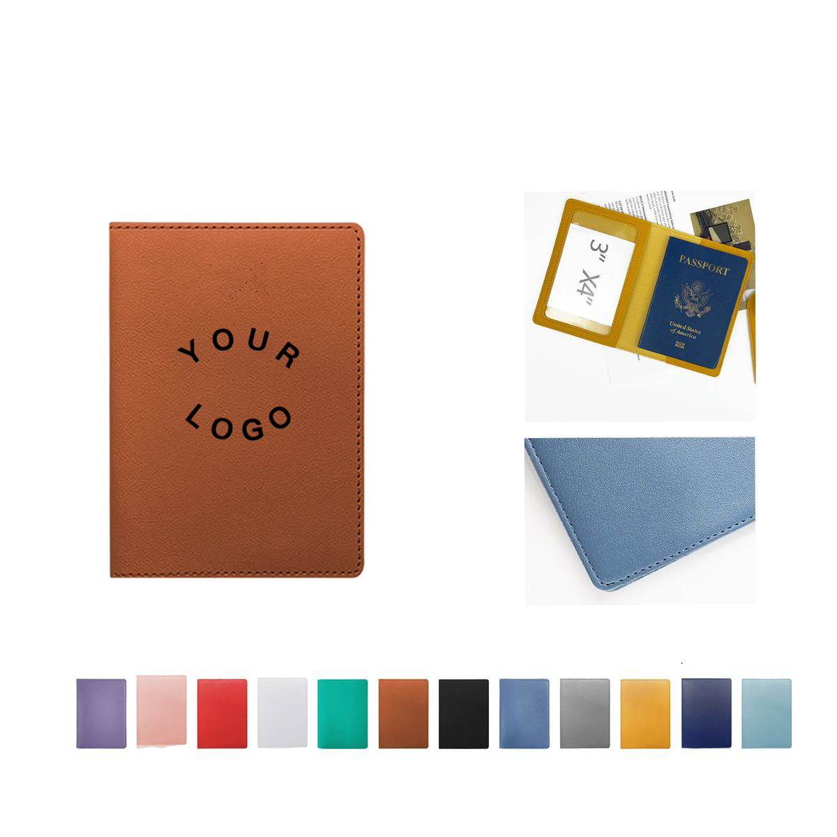 Travel Passport Cover PU Leather Lightweight 4