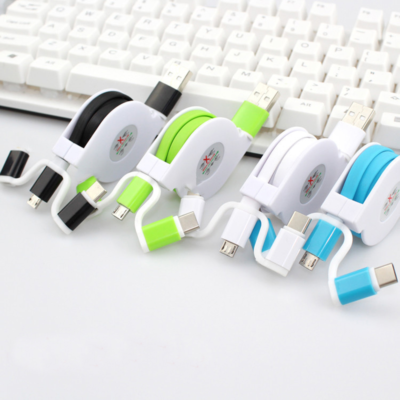 3 In 1 Retractable Multi 2.4A Fast Charging Cable 3