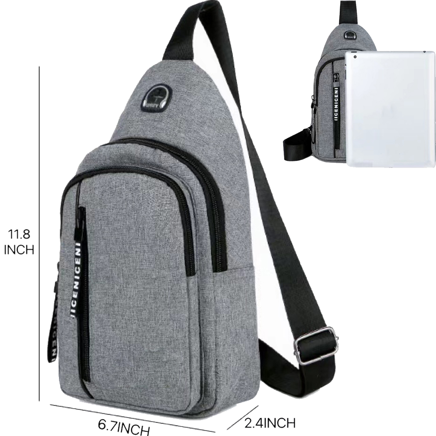 Small Crossbody Water Resistant Purse With Earphone Hole 7