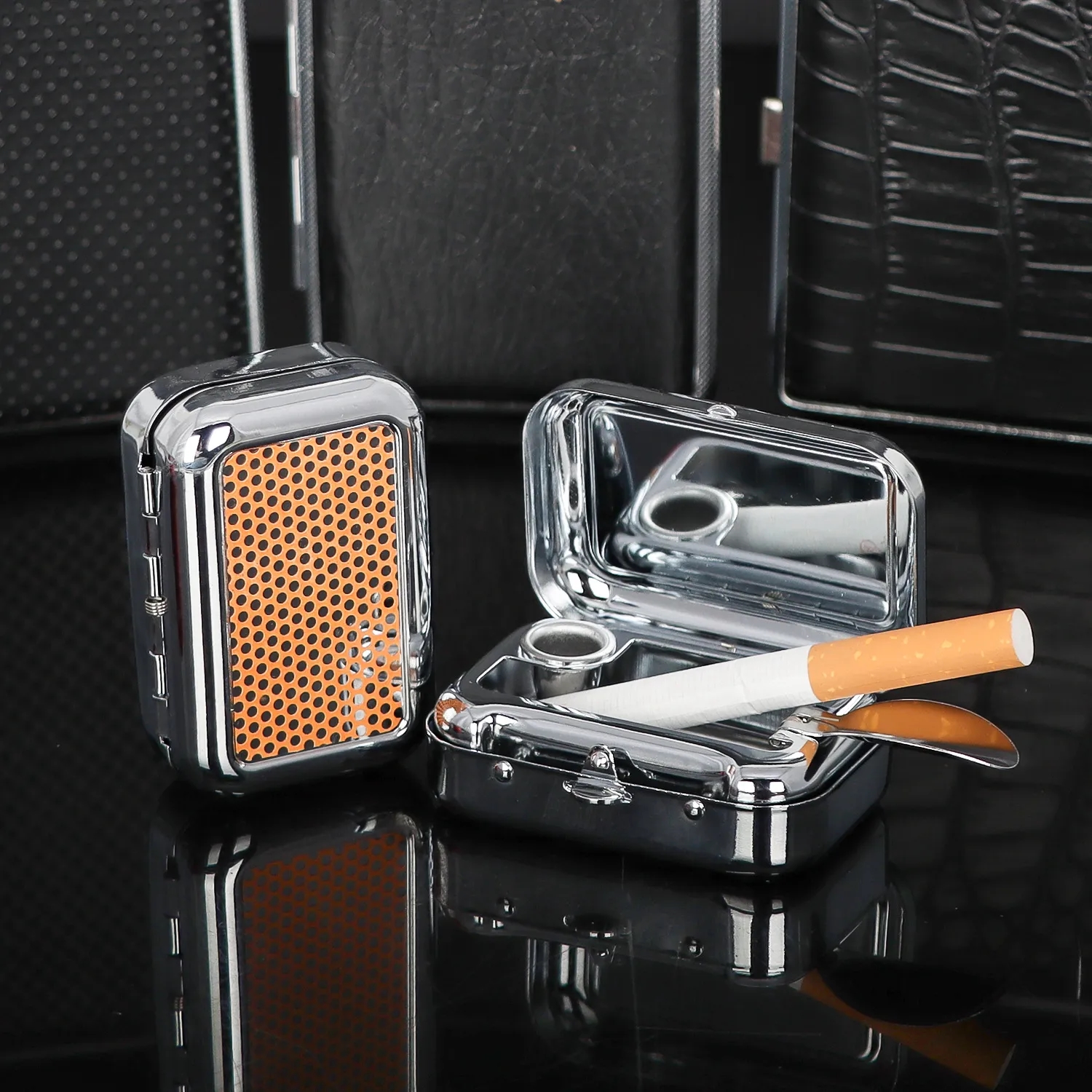 Square Metal Ashtray 3
