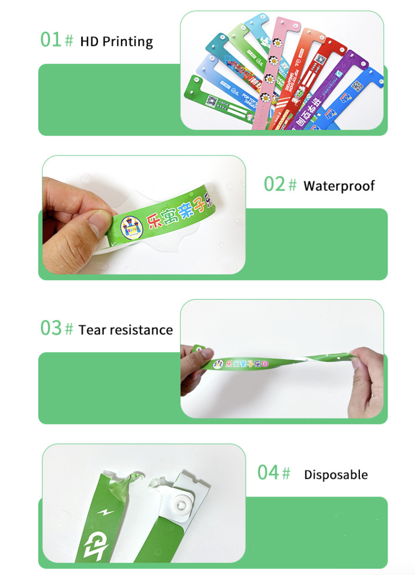 Premium Plastic Secure Snap Wristbands 9