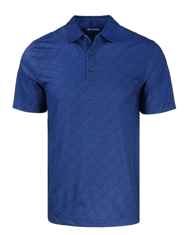 Cutter & Buck Pike Recycled Pebble Print Mens Polo 12