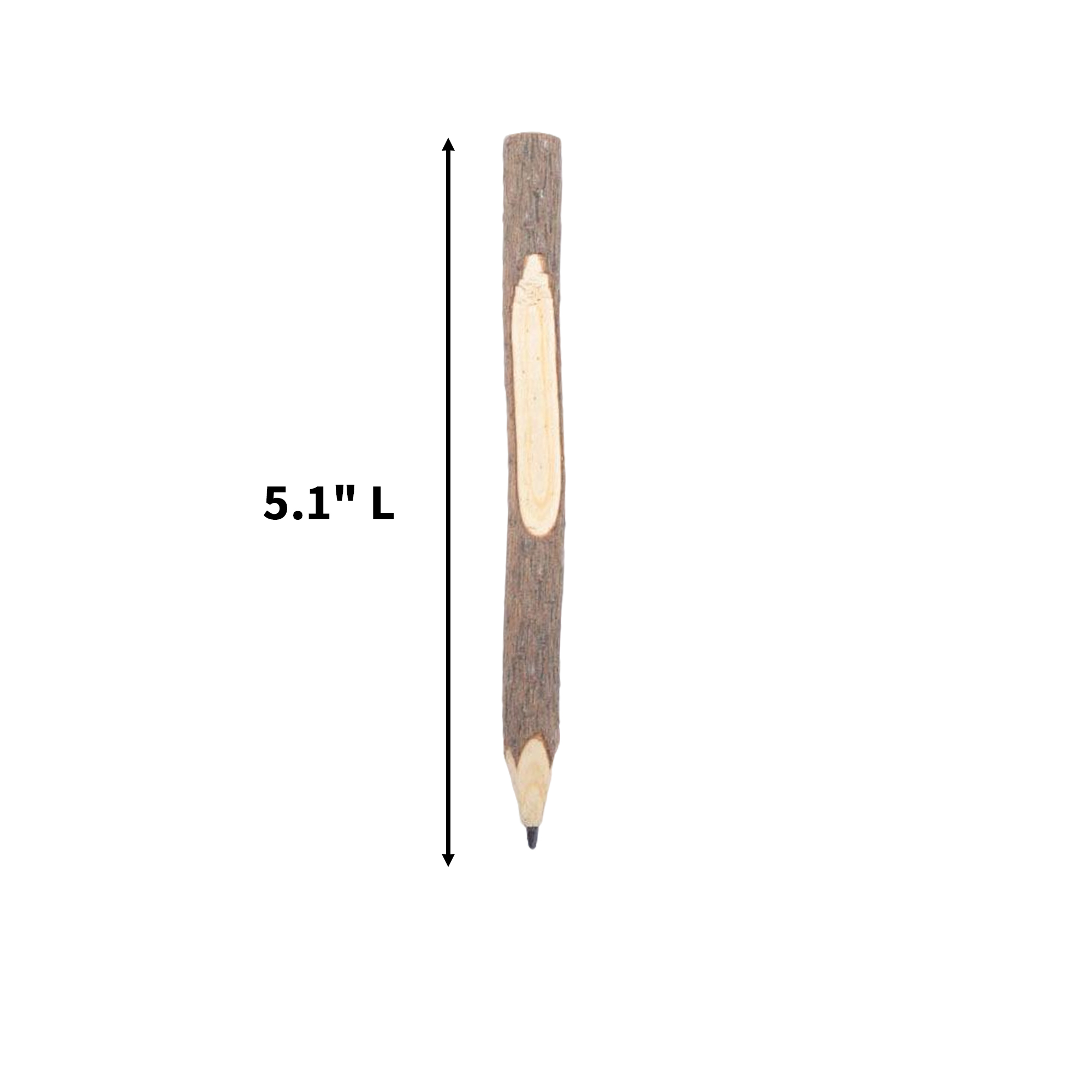 Natural Bark Ballpoint Pen Pencil Set 4