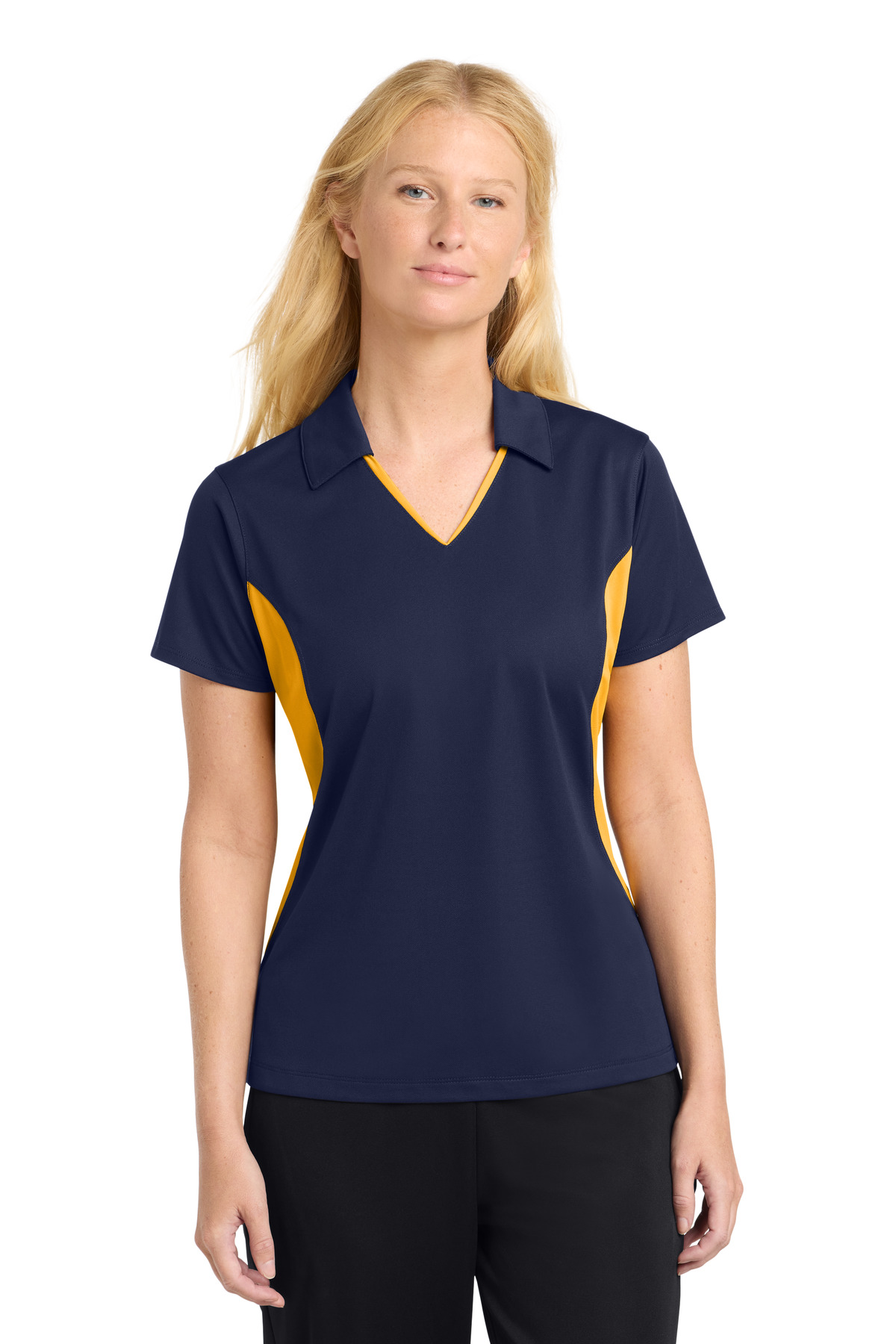 Sport-Tek Women's Side Blocked Micropique Sport-Wick Polo. LST655 62